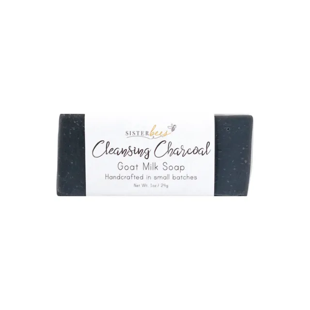 Travel Size Charcoal Goat's Milk Soap - Pack of 6