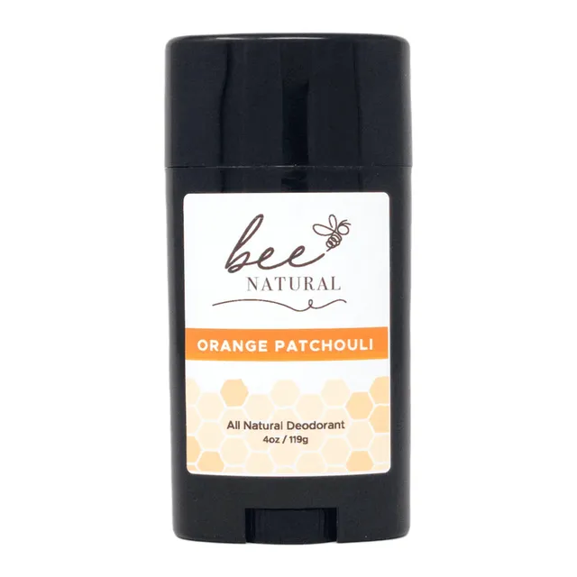 Bee Natural Orange Patchouli All Natural Deodorant - Pack of 4