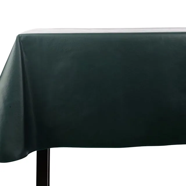 Yourtablecloth Heavy Duty Vinyl Rectangle or Square Tablecloth – 6 Gauge Heavy Duty Tablecloth – Flannel Backed – Wipeable Tablecloth with vivid colors & many sizes 52 x 70 Hunter Green