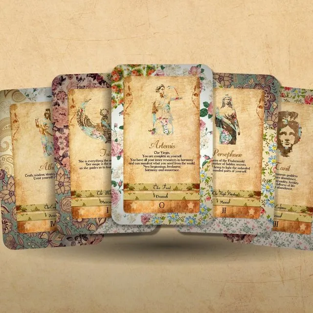Tarot Deck - Goddess Power Cards - Major Arcana - Sacred Feminine Oracle - Major Arcana