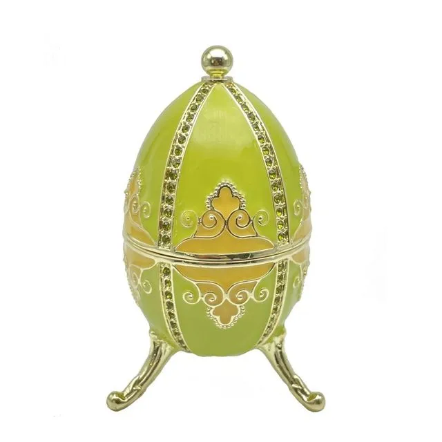 Green Faberge Egg Beethoven Music Playing