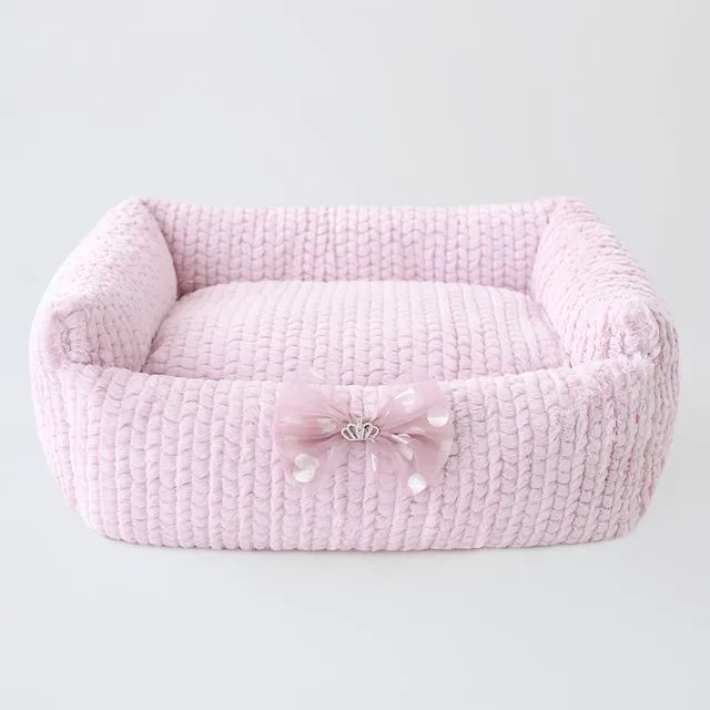 Dolce Dog Bed: Rosewater