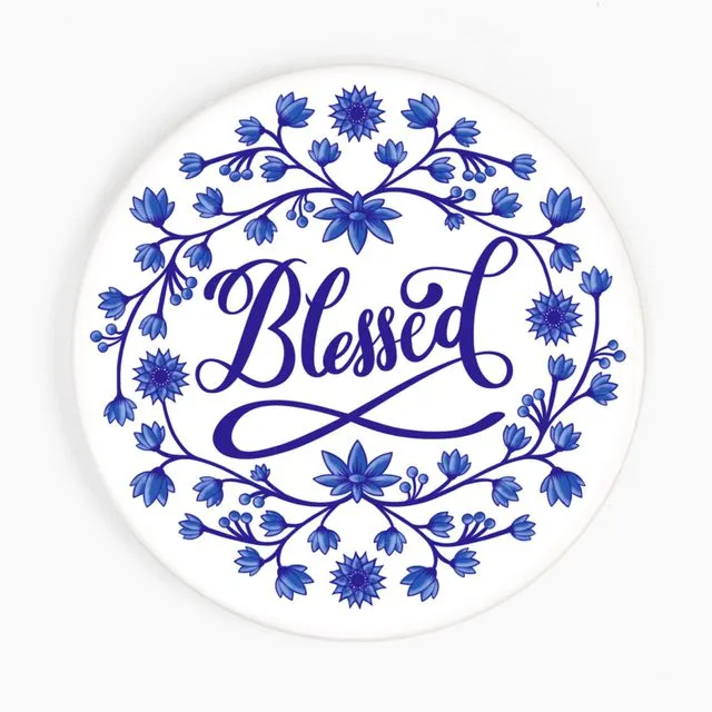 Blessed - Ceramic Coaster