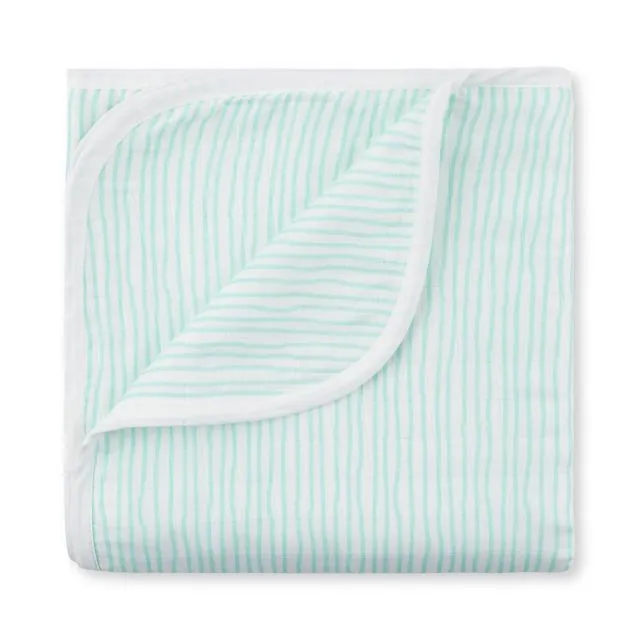 Seafoam Green Wave Blanket