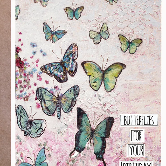 Butterflies for Your Birthday - Birthday Card