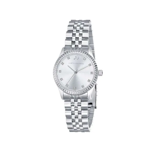 Watch With Stainless Steel Case Silver Dial Stainless Steel Bracelet