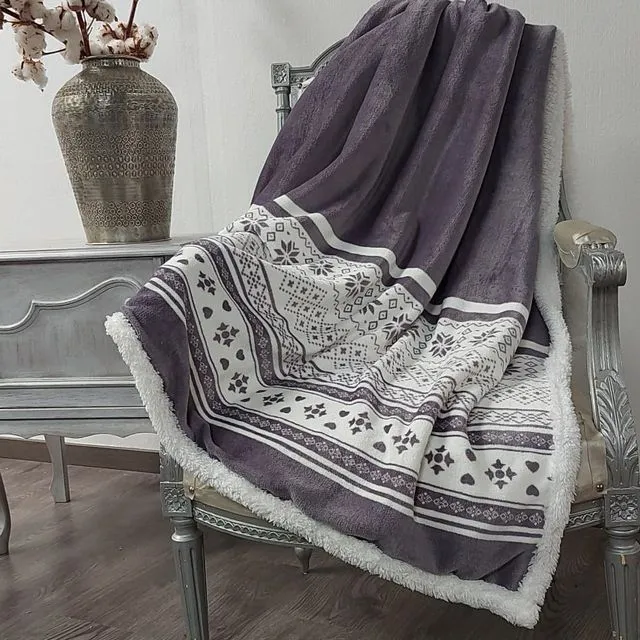 ULTRA SOFT - REVERSIBLE 2 LAYERS THROW / Flocon
