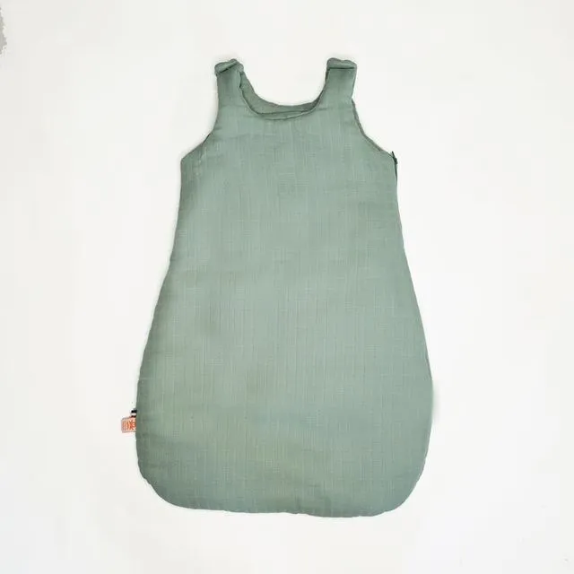 Organic Cotton winter sleeping bag Angora - Green