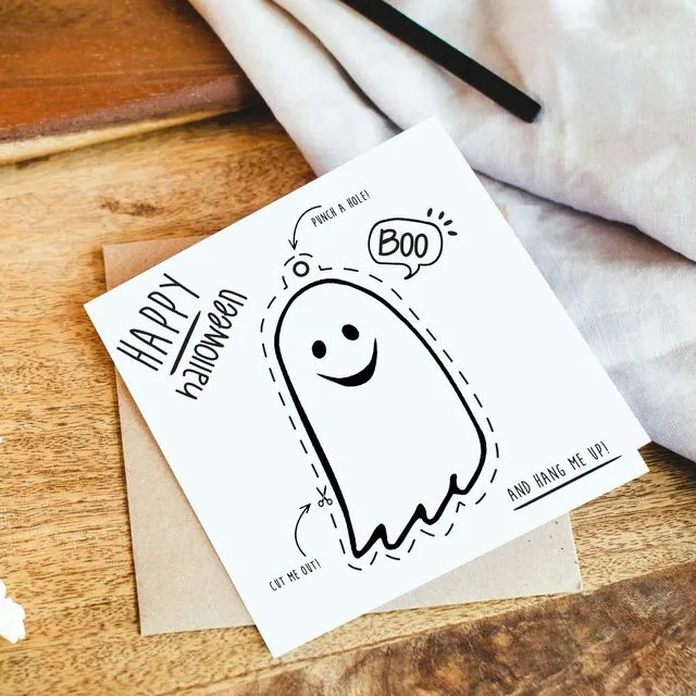 Halloween Kids Activity 'Make Your Own Decoration' Card