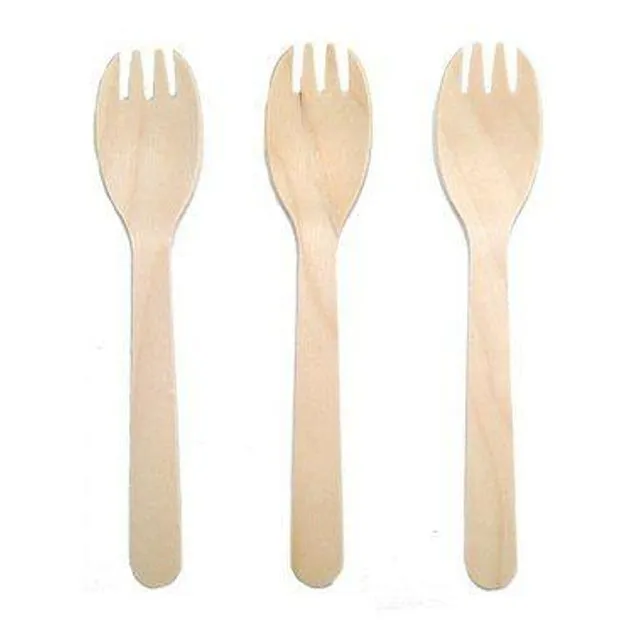 Birchwood Disposable Cutlery - Pack of 100 Fork