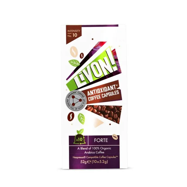 LivOn! Antioxidant Coffee Capsules - Forte (5.2g x 10 Nespresso Pods)