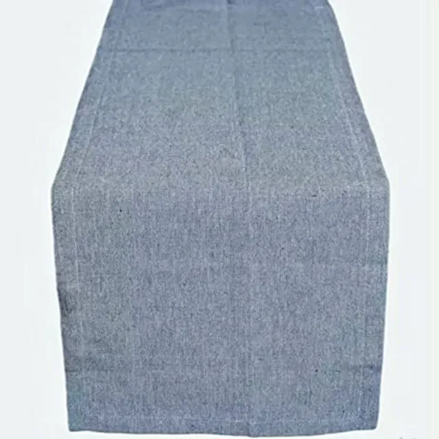 Yourtablecloth Chambray Table Runner (Blue, 14 x 72)