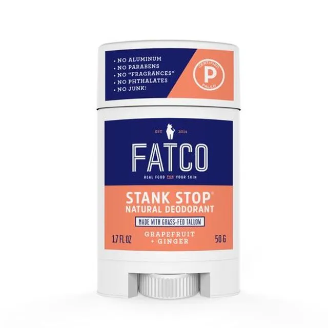 FATCO STANK STOP DEODORANT STICK, GRAPEFRUIT+GINGER, 1.7 OZ
