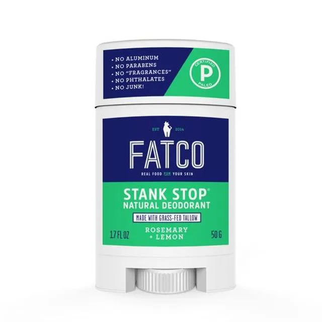 FATCO STANK STOP DEODORANT STICK, ROSEMARY+LEMON, 1.7 OZ