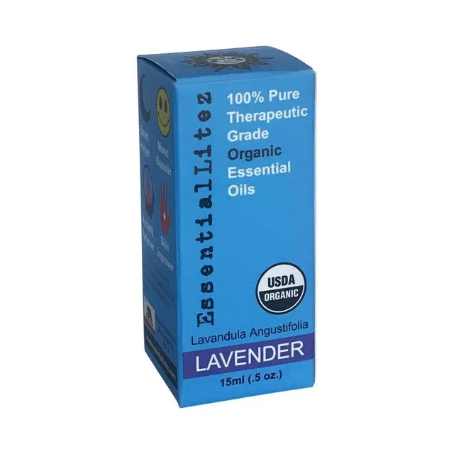 100% Pure Essential Oil (Lavender) 15ml USDA ORGANIC