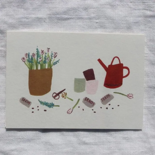 A7 card- Time for Gardening