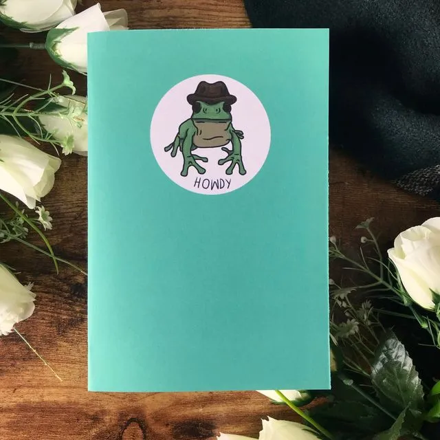Howdy Frog, A5 Slim Paperback Notebook