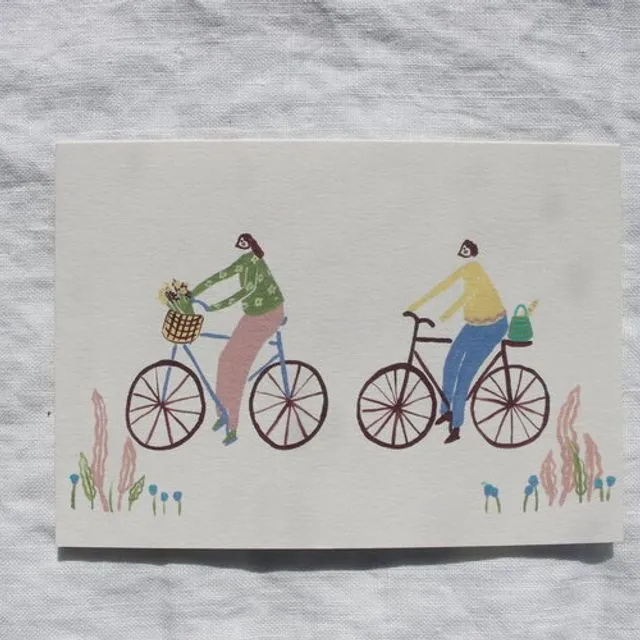 A6 card- Off on a Bike Ride