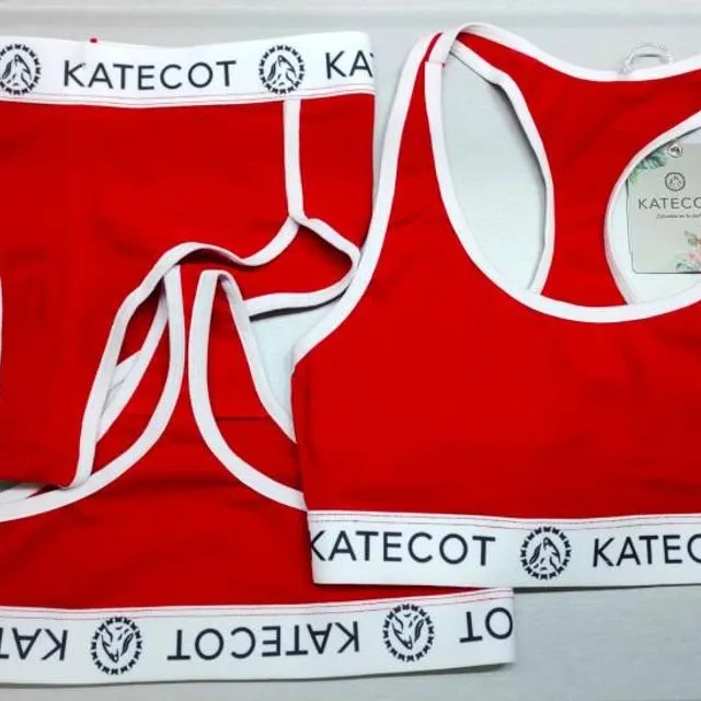 Katecot Three Pieces Sports Set - Red