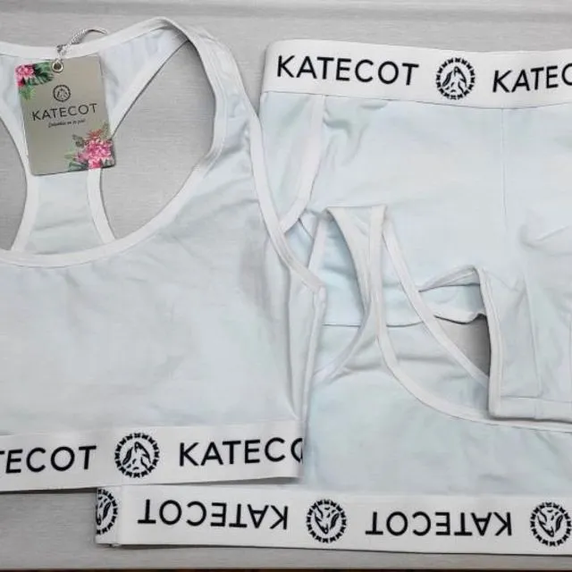 Katecot Three Pieces Sports Set - White