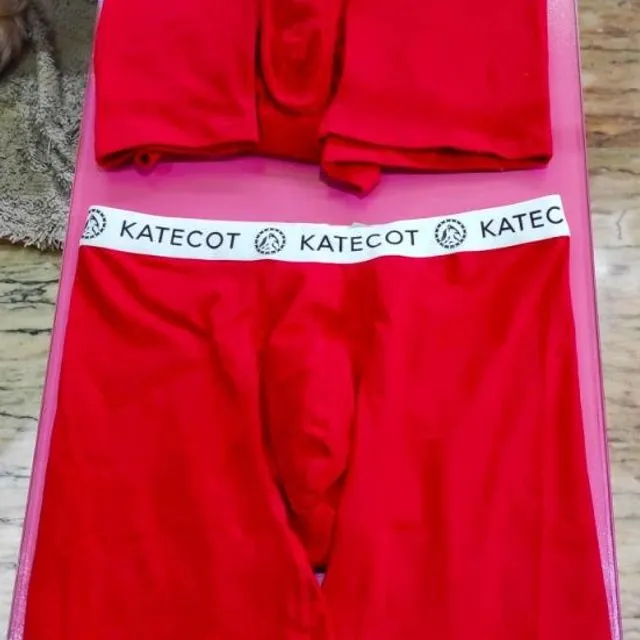 Boxer Katecot Long - Red