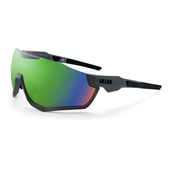 Sport Sunglasses for running and cycling Uller Thunder Grey / Green