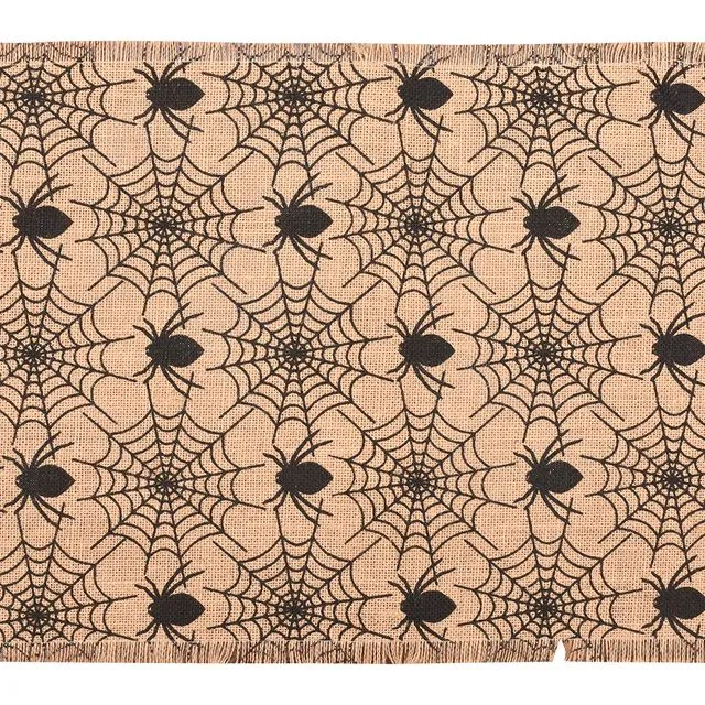 Jute Printed Placemats set of 6 (Spider)