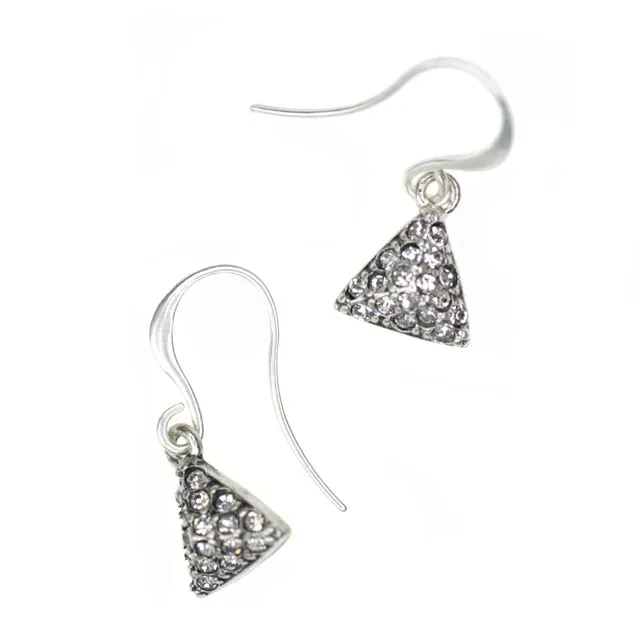 Vintage silver-plating Sparkle earrings