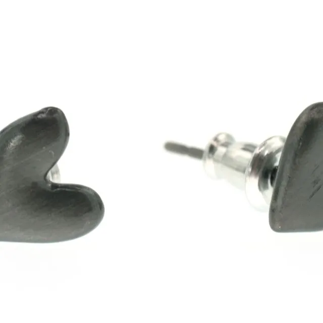 Vintage gunmetal-plating Lovely earrings