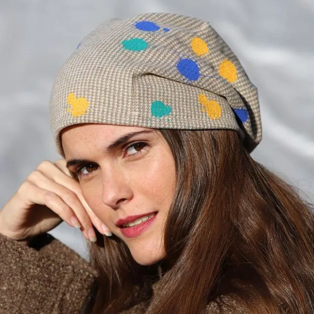 Nice Beanie Hats In A Brushed Fabric - 132 color spots