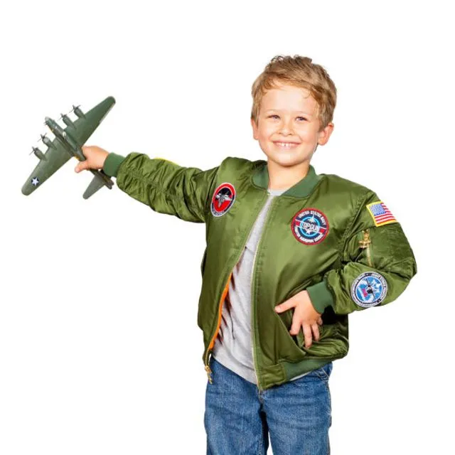 MA-1 Flight Jacket Green Kids