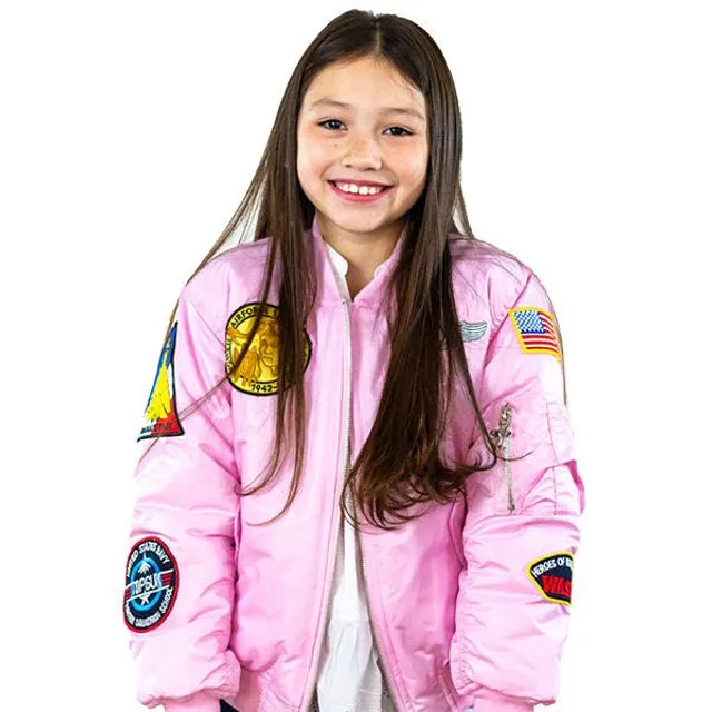 MA-1 Flight Jacket Pink Kids