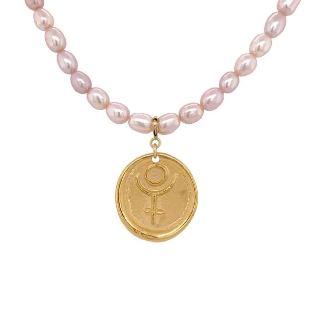 Pearl necklace »Celestial Body« – PLUTO