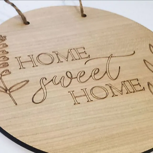 Home sweet home hanging sign