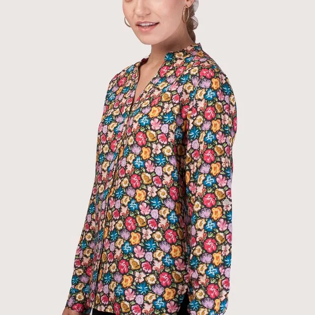 Juliette V-Neck Floral Shirt