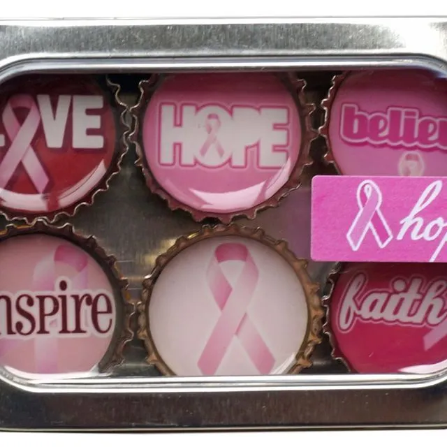 Hope Breast Cancer Awareness Magnet Set
