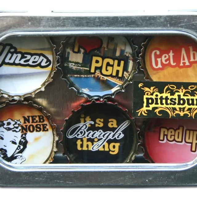 Pittsburgh Magnet Set