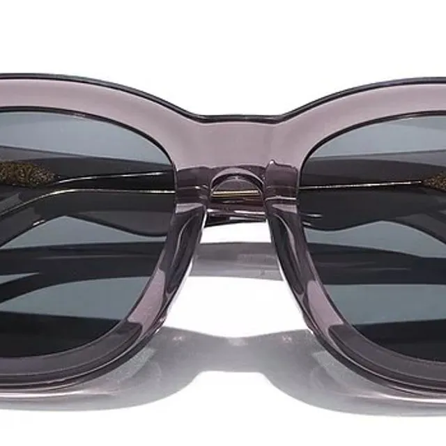 Juniper I - Ash Gray Butterfly Sunglasses - Gray