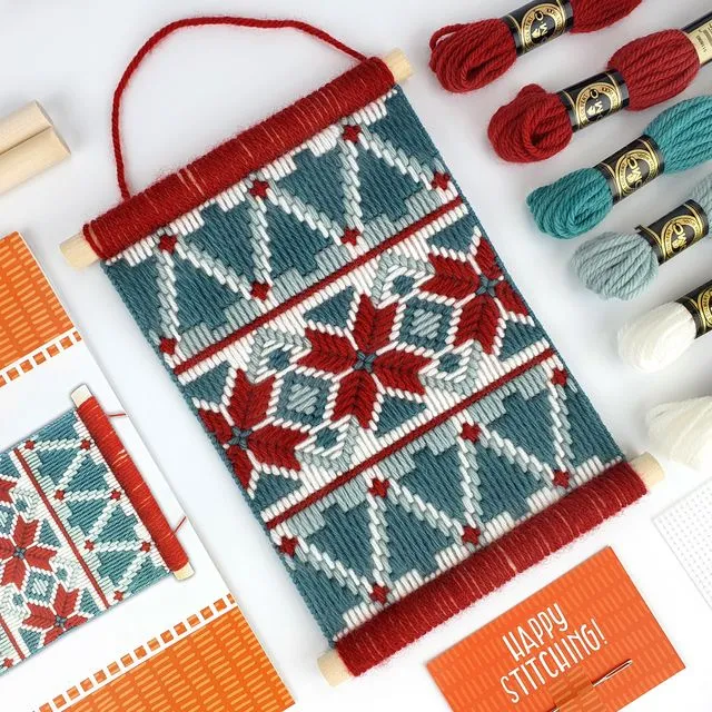 Bargello Tapestry Kit | DIY Craft Embroidery Kit | Christmas Jumper