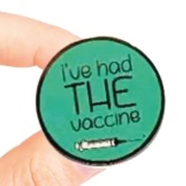 VACCINE PIN TURQUOISE - PACK OF 6