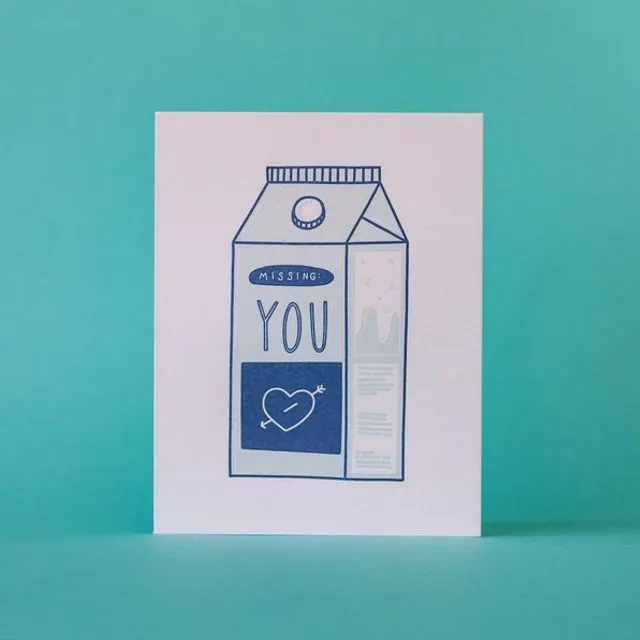 Missing: You - Letterpress Greeting Card