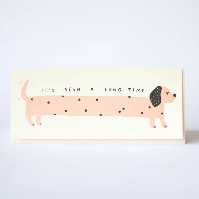 It's Been A Long Time - Letterpress Greeting Card