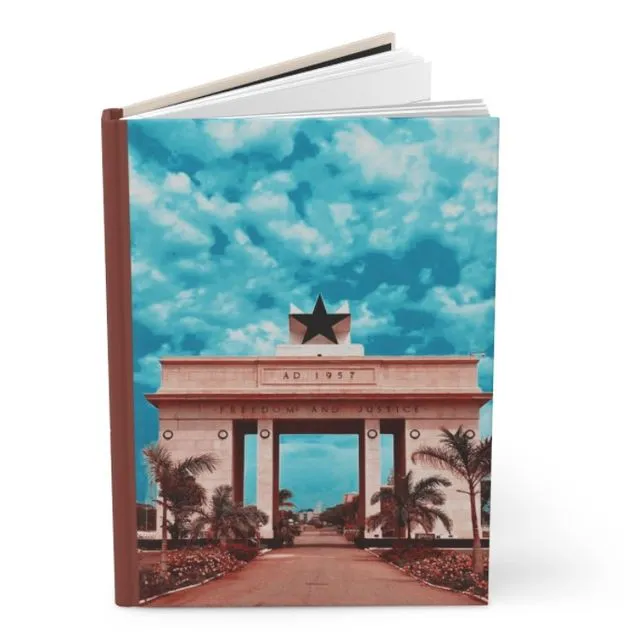 A5 Journal Notebook - Nkrumah's Legacy | Lined, Hardback Matte, Gift, Ghana, African