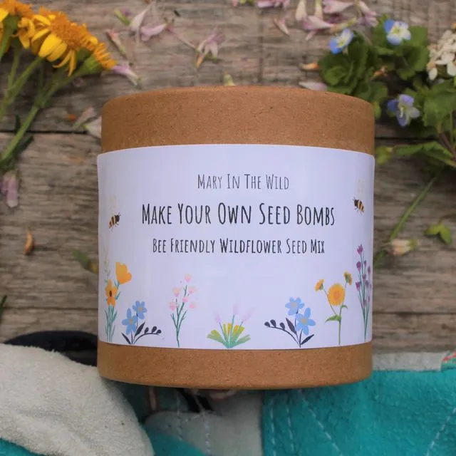 Make Your Own Bee Friendly Seed Bombs Kit
