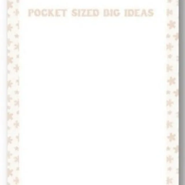 Pocket Sized Big Ideas Notepad - Pack of 5