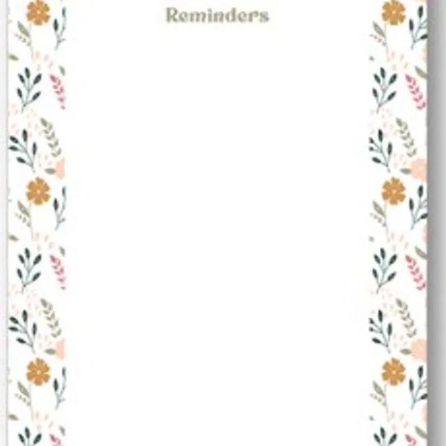 Reminders Notepad - Pack of 5