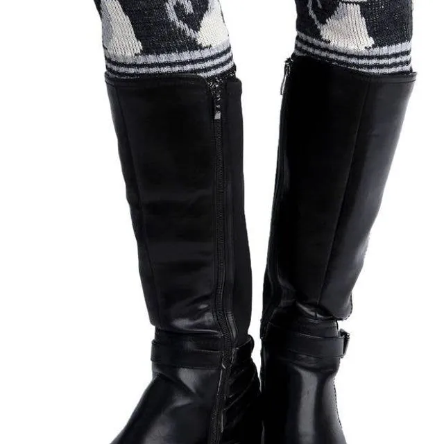 Womens Recycled Cotton Boot Cuff - Kitty