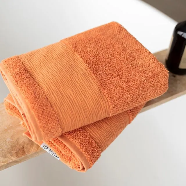 Bath Deco Towel - Organic Cotton 600 Grams - Terracotta