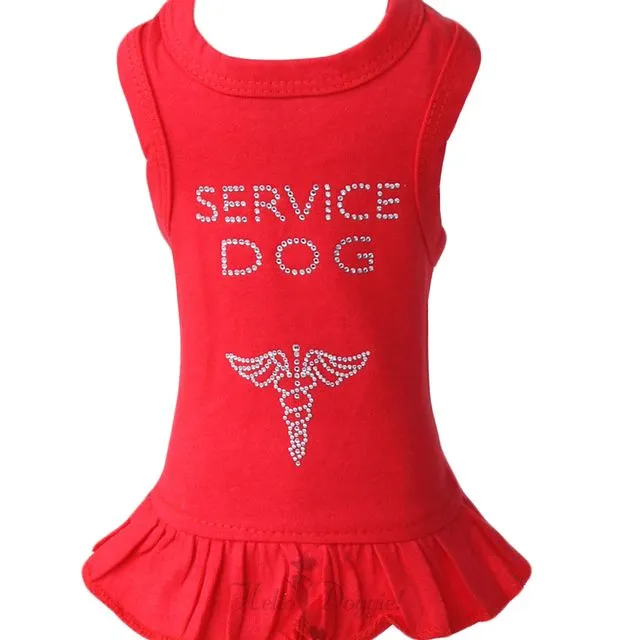 Service Dog Dress: Red