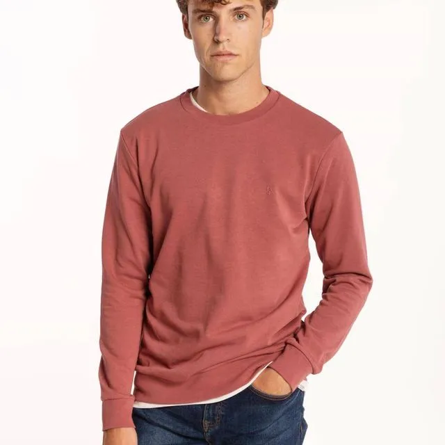 Basic Box Neck Sweatshirt - Rosa